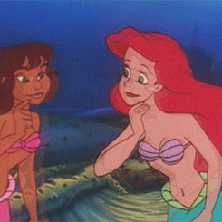 freshest-tittymilk:  glowinthedarkgirlfriend:  cornelia89: The Little Mermaid TV Series: Gabriella  Remember when Disney had a cute, disabled, poc mermaid?  When i was younger, one of my best friends was a deaf guyanese girl, and her fave princess was