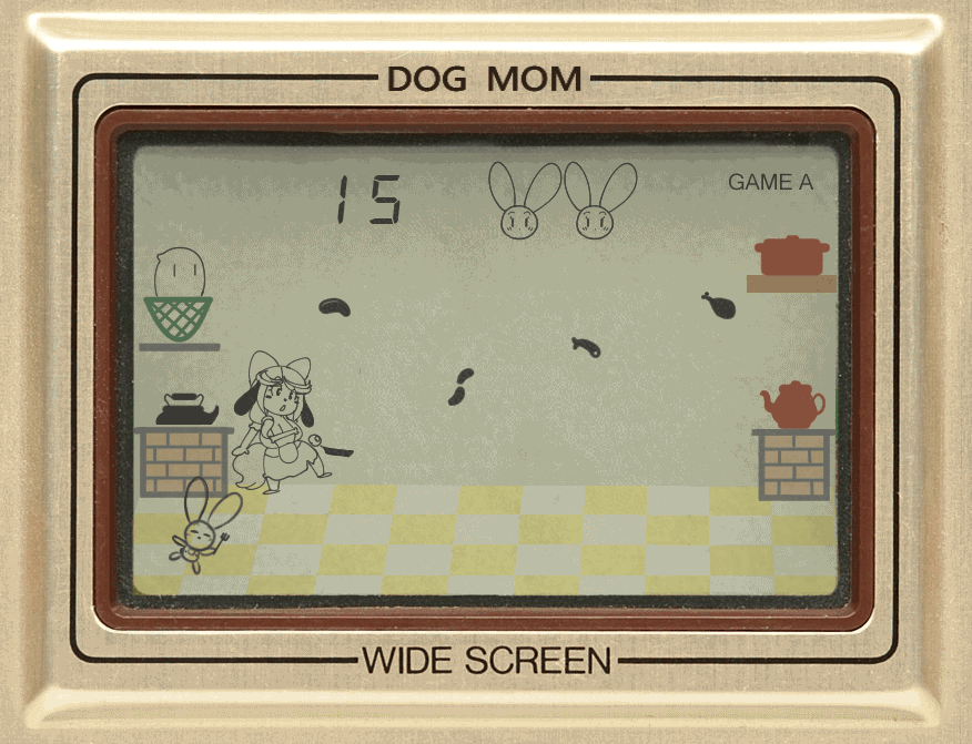 theycallhimcake:  Here we have an obscure find: The Inu no Mama (Dog Mom) LCD Portable