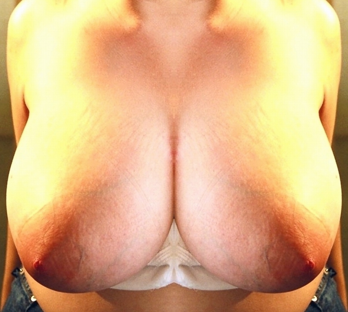 Long, hanging and empty tits