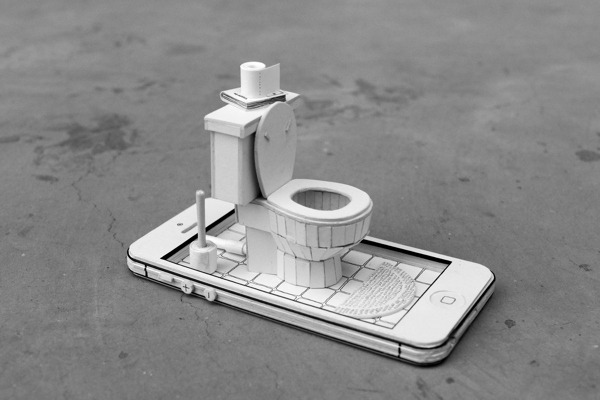 wacky-thoughts:  Papercraft Dioramas Inside Papercraft Electronics by Kevin LCK 