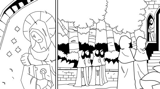 The inks for the comic are done and i just realized I’ve been totally forgetting