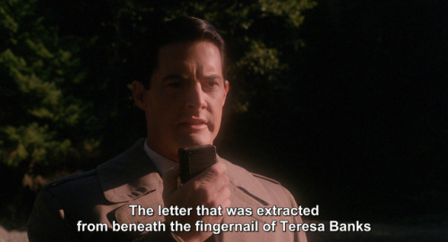 inthedarktrees:  “Who knows where or when?”Kyle MacLachlan | Twin Peaks: Fire Walk with Me
