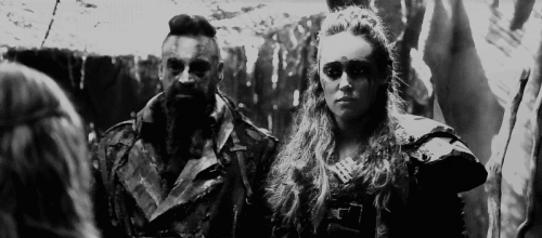negovanlish:lexa: advances on clarke to intimidate herclarke: stands her groundclarke: advances on l