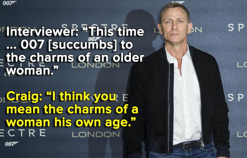 micdotcom:Daniel Craig’s got some fighting words for Hollywood ageism and sexismEver notice how in m