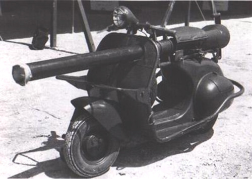 peashooter85: The Vespa 150 TAP Called the “Bazooka Vespa”, the Vespa 150 TAP was a Fren