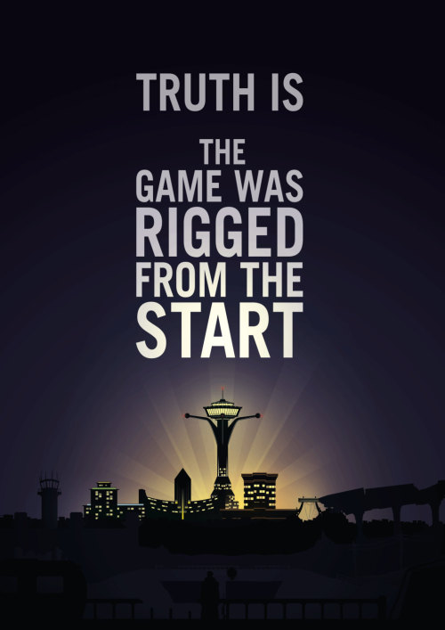 pixalry:  Fallout New Vegas Quote Poster - Created by Simon Ward Available for sale as a print at his Etsy Shop.