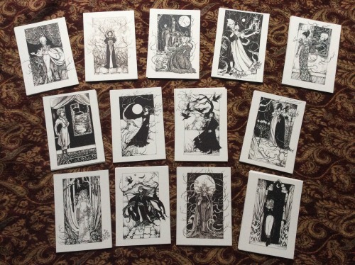 enchanted-oaks:  Today postcard prints of my JSAMN drawings arrived, ready for a Faery Fayre in Glas