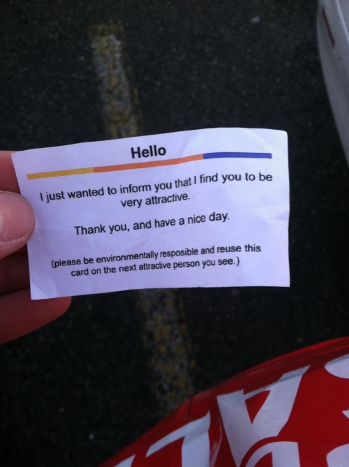 kidsigh:  IM SCREAMING. Somebody just came up to me in the mall and gave this to me 