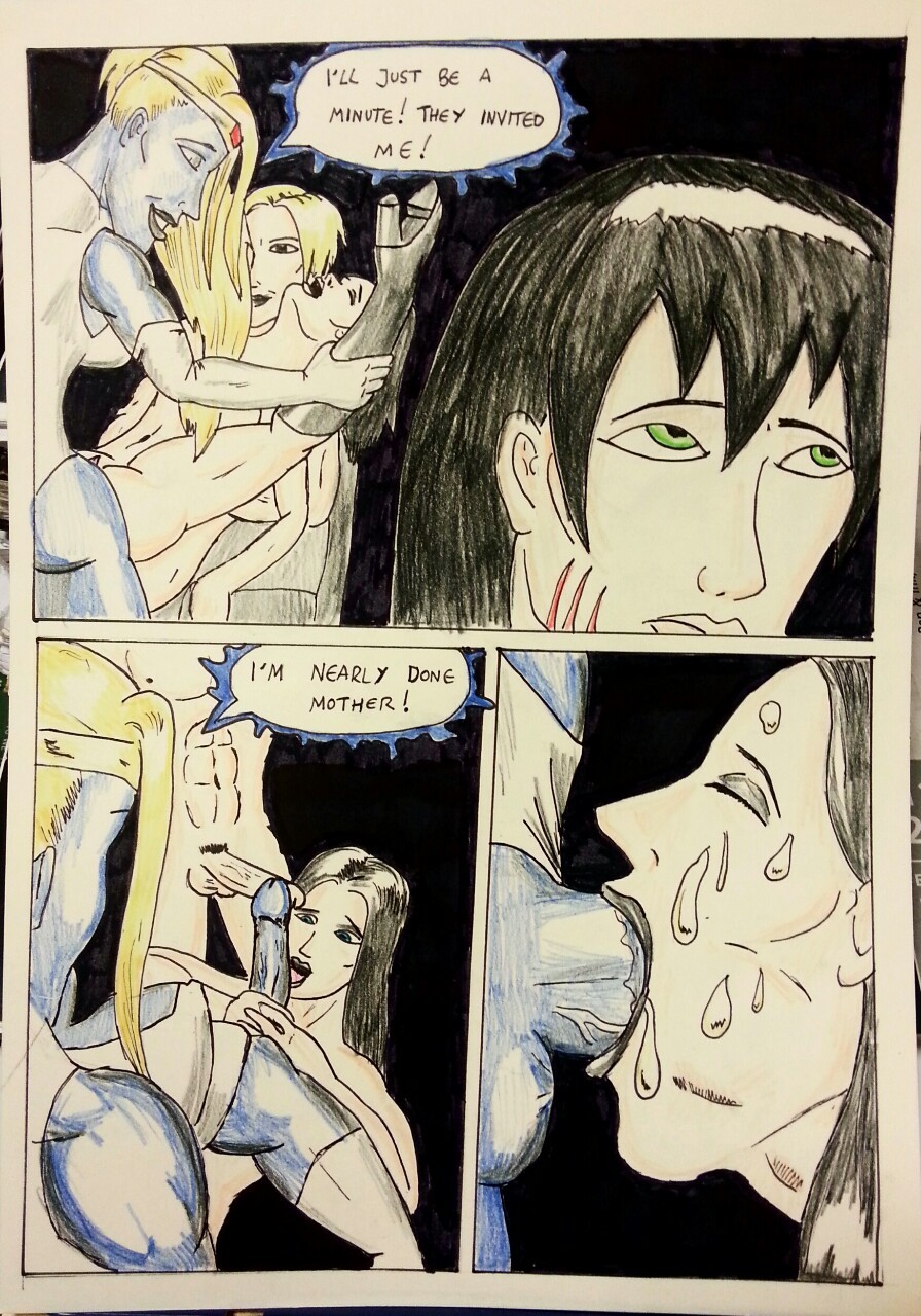  Kate Five vs Symbiote comic Page 77 Uncensored and now in colour!   Nexi and Anonymous