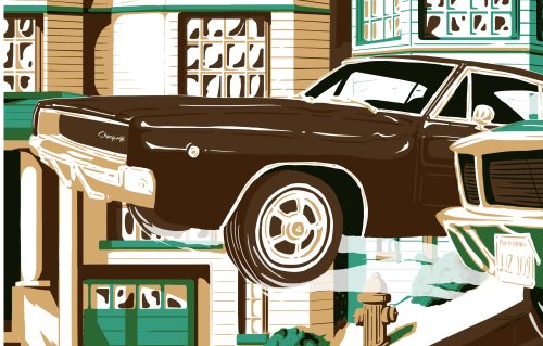 gauthiercolin:  Poster for the film Bullitt ( 110x40cm )