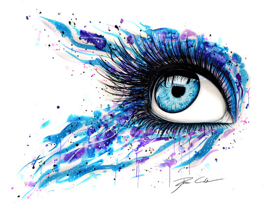 bestof-society6:    ART PRINTS BY PEEGEEARTS  “Rainbow Eye&quot; Open your