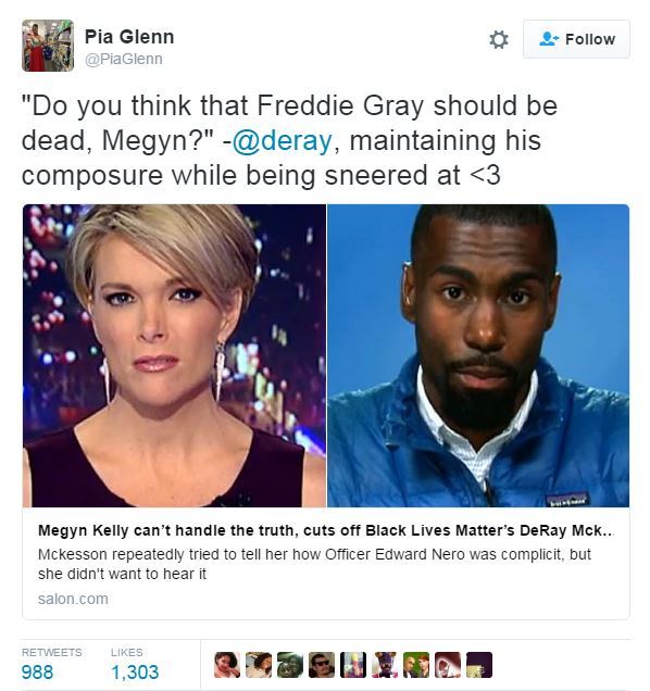 Megyn Kelly Confronts DeRay Mckesson, Can’t Handle The Truth About Freddie Gray’s