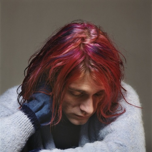 kurtcobain-memoria:NEW! Kurt Cobain - January 12, 1992 - New York, NYPhoto by Micheal Lavine.