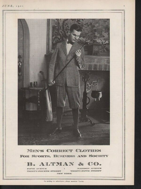 the1920sinpictures:
“June, 1921 Menswear from B. Altman & Co.
”