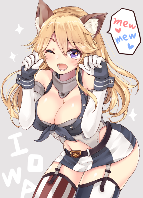 0hgir1:  sqidimus:  【にゃんにゃんアイオワ】 Credits to ちうね on Pixivhttp://ift.tt/21ULWu4