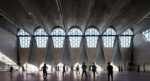 helveticool:   Gymnasium of New Campus of Tianjin University by Atelier Li Xinggang (Photos: Haiting Sun) 