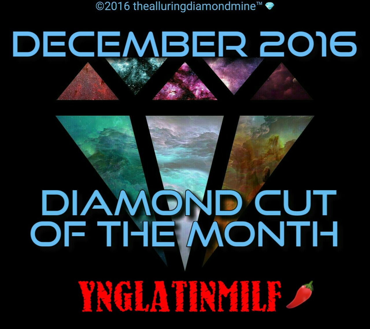 thealluringdiamondmine:  THE DECEMBER 2016 DIAMOND CUT OF THE MONTH CENTERFOLD, IS