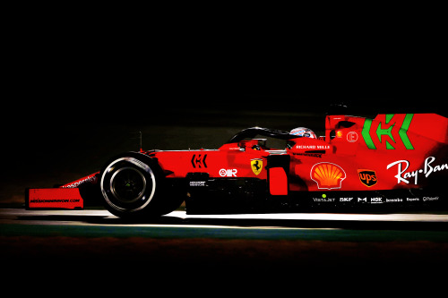 maranello:  QATAR, 2021 — Charles Leclerc driving the #16 Scuderia Ferrari SF21 during free pr