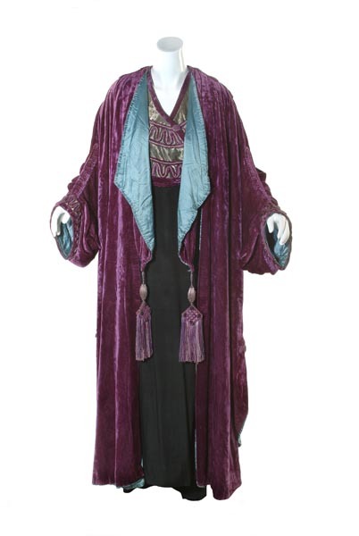 Evening CoatLucile1911Purple silk velvet and gold lame opera coat with silk satin lining and integra