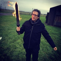 neil-gaiman:  Show running privilege: when you get to play with the flaming sword.