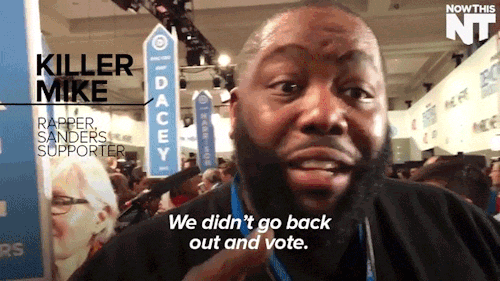 nowthisnews:  Killer Mike On The Importance of Voting NowThis caught up with Rapper and Sanders supporter Killer Mike in the spin room following the democratic debate. 