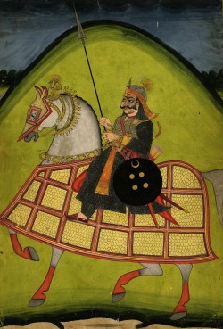 magictransistor:  Rajput warrior on horseback