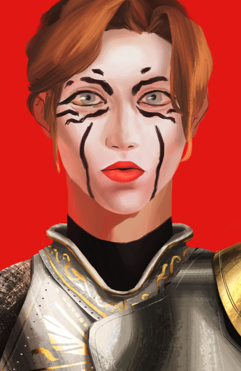 wutdephoque: painted face knight