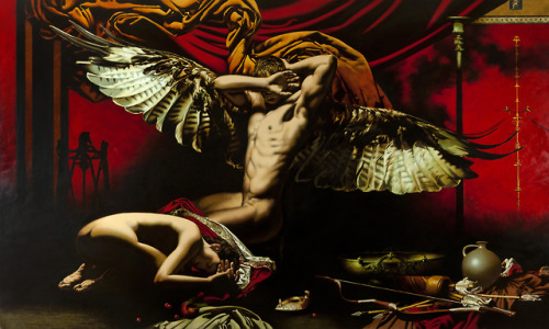 Eros and Psyche. canvas/oil , 180x300cm. 2017-19.Амур и Психея. холст/масло, 180x300см. 2017-19гг.Al