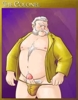 bearhoss:  numberonechubby:  caesarcub:  So, sometime ago I did a take on the Clue (or Cluedo) characters as bara men.Since it might be some time until i get some new art done, I decided I should post some older art to keep this blog alive. Let me know