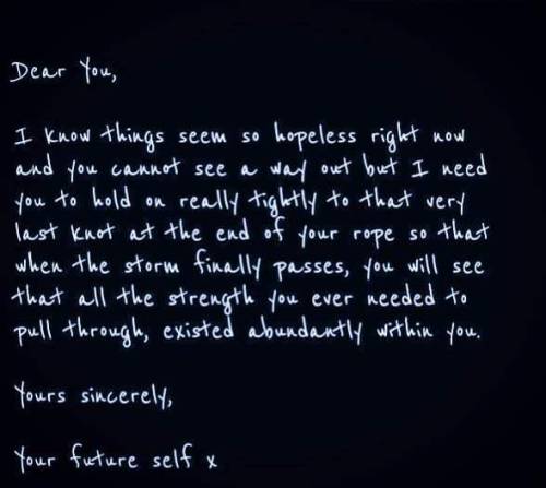 I need you to hold on and keep going.