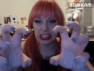 ikearstin:  Some of the gifs people made of me during the show last night LOL www.stickam.com/ikearstin