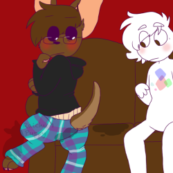 coffinpaws:  So a thing that actually happened while  secretkink was visiting:We bought some diapers for pee reasons and I wore one around for the evening andturns out they’re not of good qualityDid she know I was wearing a diaper under my pajamas?: