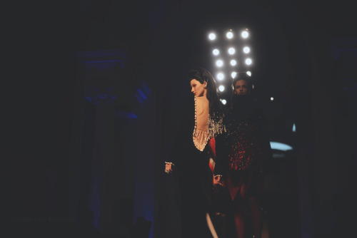 carolinelevybencheton: Sasha was a brunette at Jean Paul Gaultier Couture AW2015 show, pictures shot