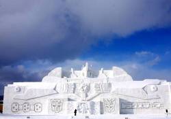 This Is Why I Want To Go To The Hokkaido Snow Festival&Amp;Hellip;! A Giant Optimus