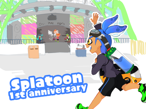 Happy first year anniversary to what quickly became my favorite game!I love Splatoon!!