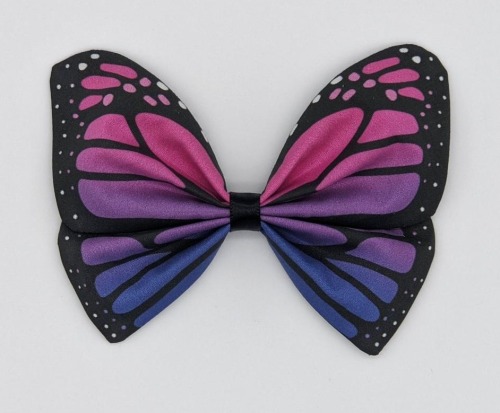 sosuperawesome:Pride Butterfly BarrettesTerrafaye Seemings on Etsy Ok I have a bow addiction. Like 