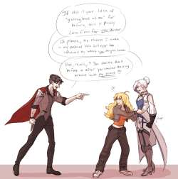 an elderburn/qrow confrontation scene i’ve