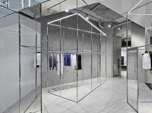 {Some retail therapy to end the day with. Australian firm Akin Creative designed the first Melbourne