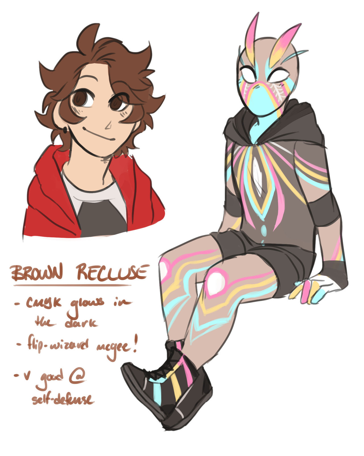 Doodles and Artstuffs — a tiny revamp of a spidersona I made a while back