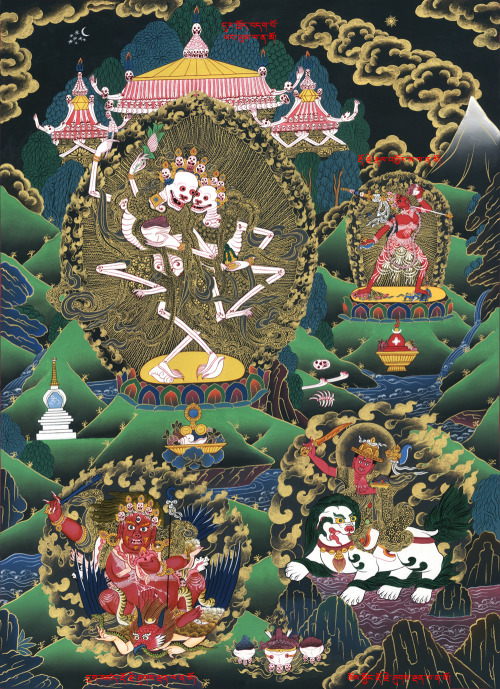 Citipati thangka