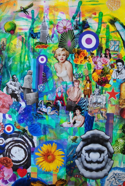 John Turck Collage, Mixed Media Art