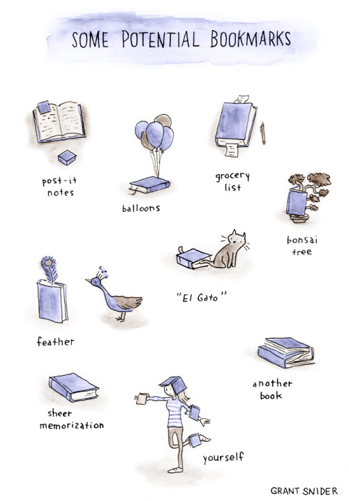 scholasticreadingclub: graphixbooks: incidentalcomics: I can never find a bookmark when I need one, 