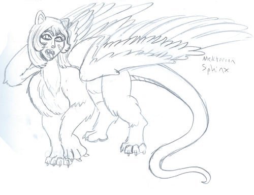 tyrantisterror:Bicorns, aka Sphinxes and ManticoresMediterran Sphinx - one of the first chimera