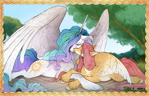 “teach me to be kind like you… Fluttershy”more about these two under the cut~After Celestia s