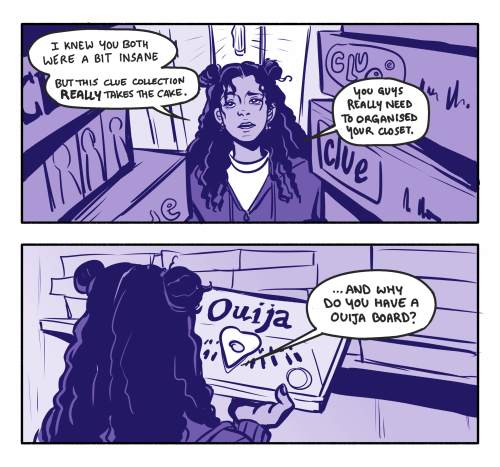 A Comic About That One Ouija Board They Have Underneath All Their Clue Boards.