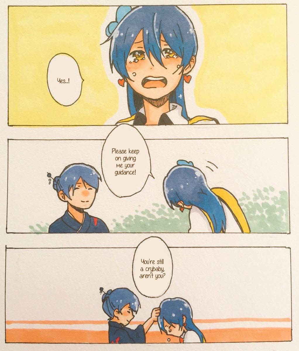 weareschoolidols:     近くでちゃんと見てたよ   by ありべじ  Translation: