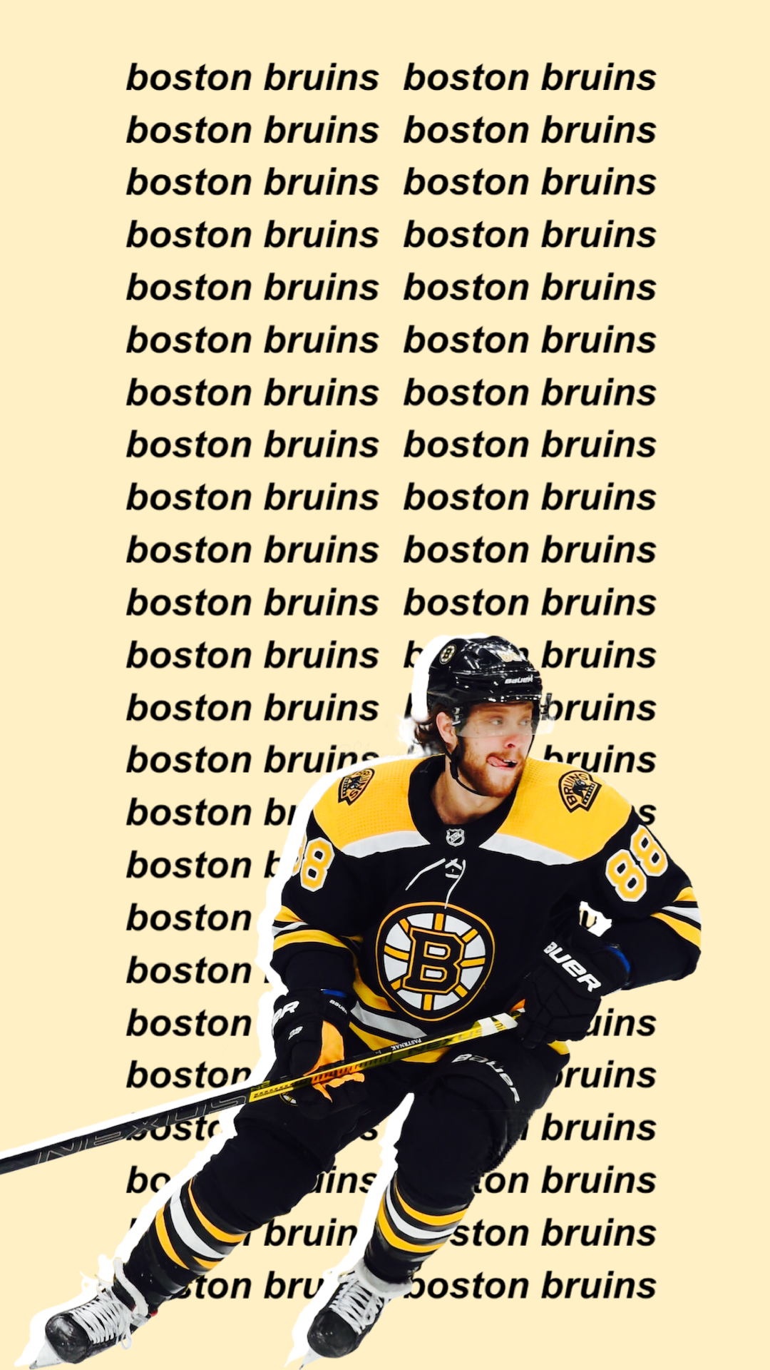 Download David Pastrnak Boston Bruins Grizzly Bear Wallpaper
