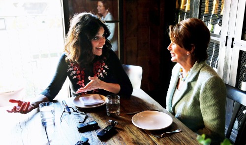 carmelasoprano:Julia Louis-Dreyfus, left, the star of “Veep,” and Nancy Pelosi, the first woman to s