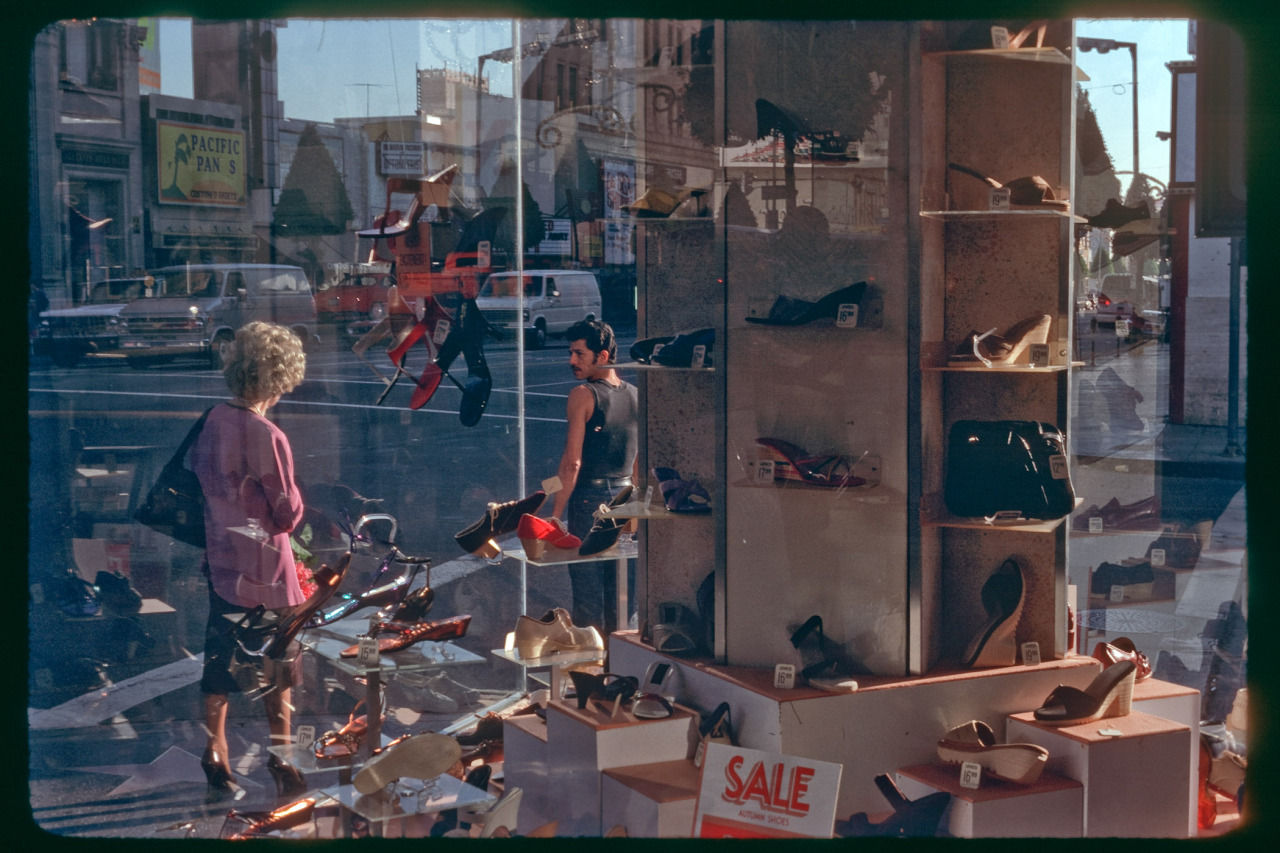 mudstonephoto:
“ shoe store on hollywood blvd in the AM 1983 35mm kodachrome matt sweeney
”