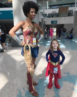 superheroesincolor:  Wonder Woman by  Krystina Arielle Cosplay   28DaysofBlackCosplay   “This little girl was so excited to take this picture that it almost didn’t happen! She kept hugging me and was so happy to stand and talk with me. “ Cosplayer